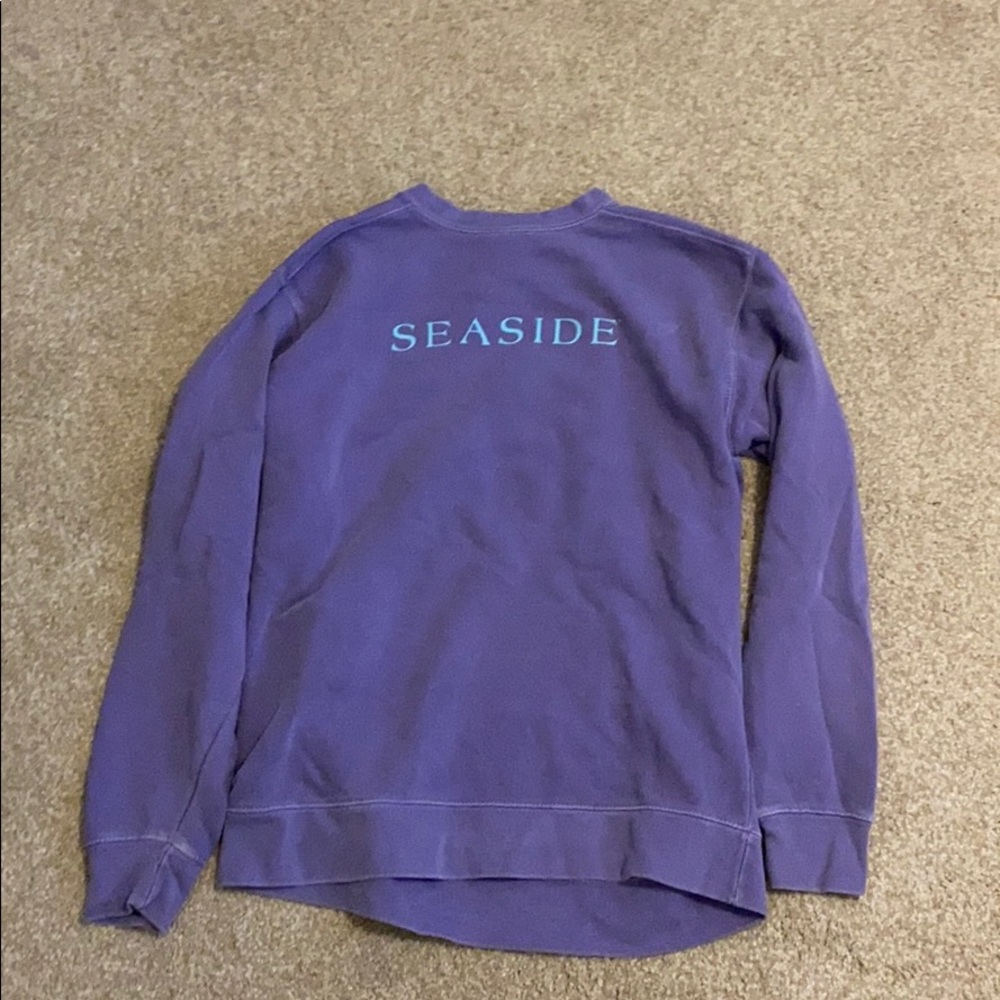 seaside sweatshirt purple and blue